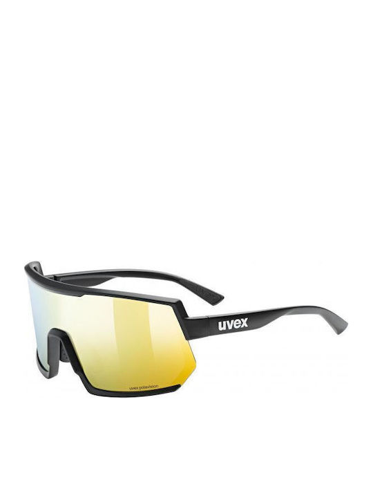 Uvex Sportstyle 235 P Unisex Sunglasses with Black Plastic Frame and Yellow Lens 53 3 032 2230