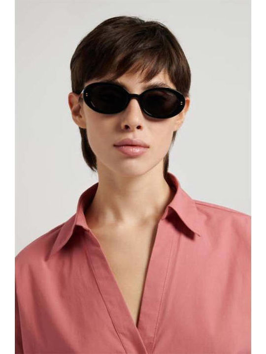 Polaroid Unisex Sunglasses With Red Horn-Rimmed Frame And Brown Lens PLD6253/S/X LHF/SP