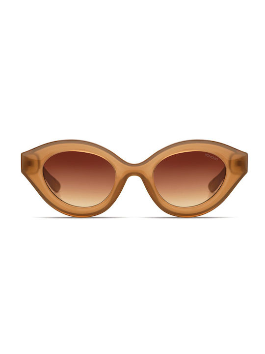 Komono Women's Sunglasses with Brown Plastic Frame and Brown Gradient Polarized Lens KOM-S10727