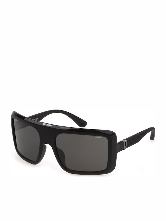 Police Men's Sunglasses with Black Plastic Frame and Black Lens SPLF62M 07V4