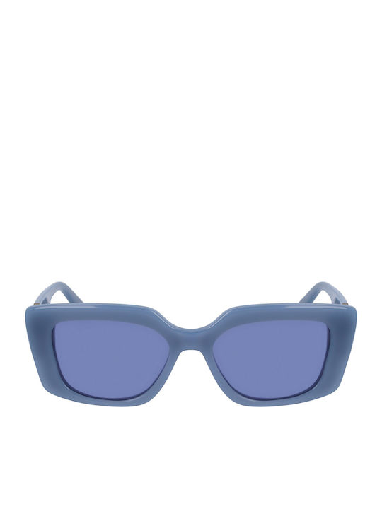 Karl Lagerfeld Women's Sunglasses with Blue Plastic Frame and Blue Lens KL6125S-450