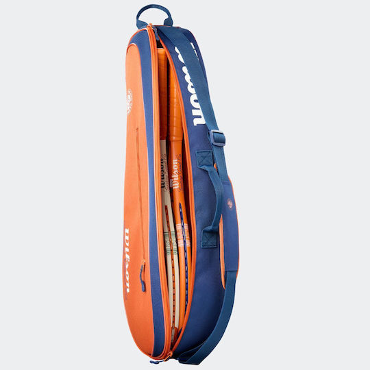 Wilson Team Θήκη Τένις 3 Ρακετών Πορτοκαλί