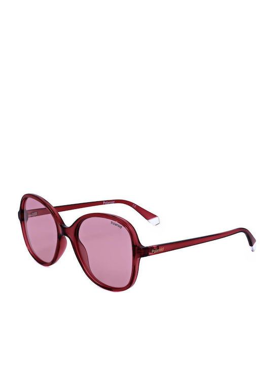 Polaroid Damen Sonnenbrille mit Rosa Kunststoff Gestell und Rosa Linse PLD4136/S MU1/Le