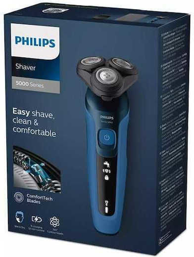 Philips Series 5000 S5466/17 Περιστρεφόμενη Ξυριστική Μηχανή Προσώπου Επαναφορτιζόμενη