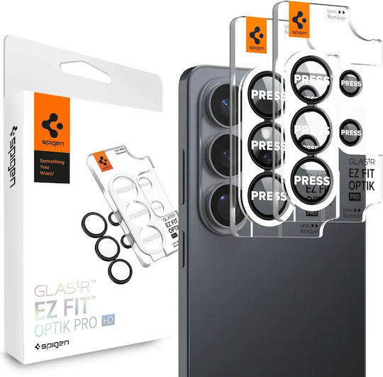 Spigen Glas.tR EZ Fit Optik Pro HD Black (2-pack) Προστασία Κάμερας Tempered Glass Μαύρο για το Samsung Galaxy S26+
