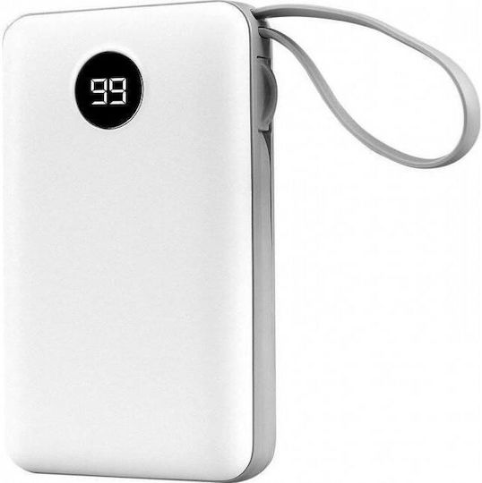 S-Link P102 Power Bank 10000mAh με Θύρα USB-A Λευκό