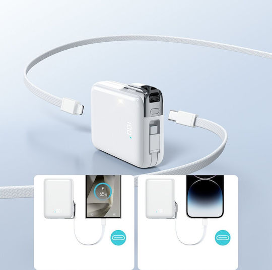 Joyroom JR-PBF27 Pro Power Bank 10000mAh 30W White