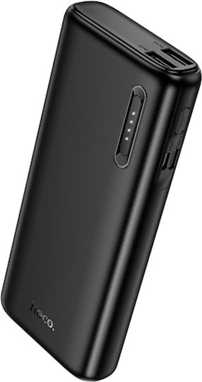 Hoco J158A Power Bank 10000mAh με 2 Θύρες USB-A Μαύρο