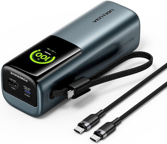 Vention Powerhive 20000mAh 165W με Θύρα USB-A και Θύρα USB-C Μαύρο