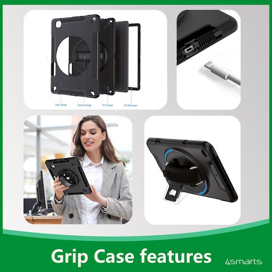 4Smarts Flip Cover Ανθεκτική στα Γαλλικά Μαύρη (iPad 11", iPad 10.9)