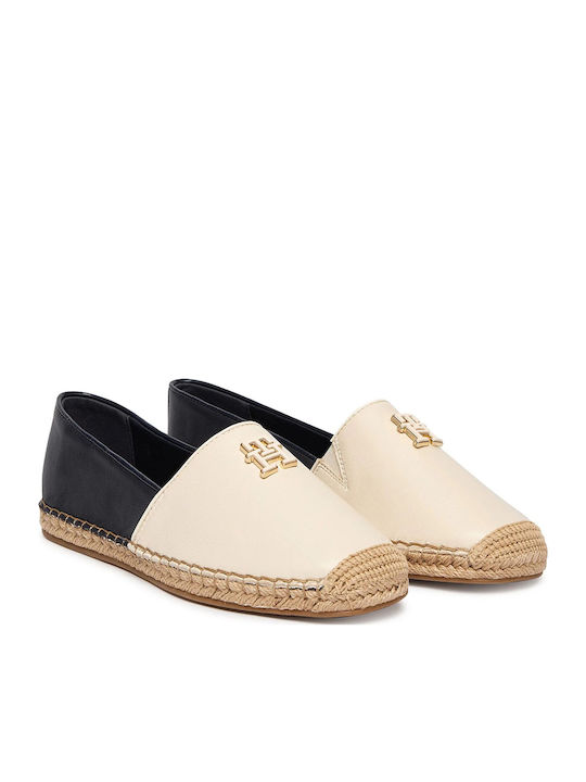 Espadrile de Damă din Piele în Culoare Neagră