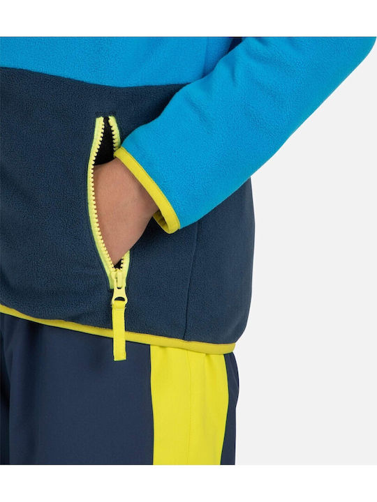 Kinder-Strickjacke Vlies Hellblaue