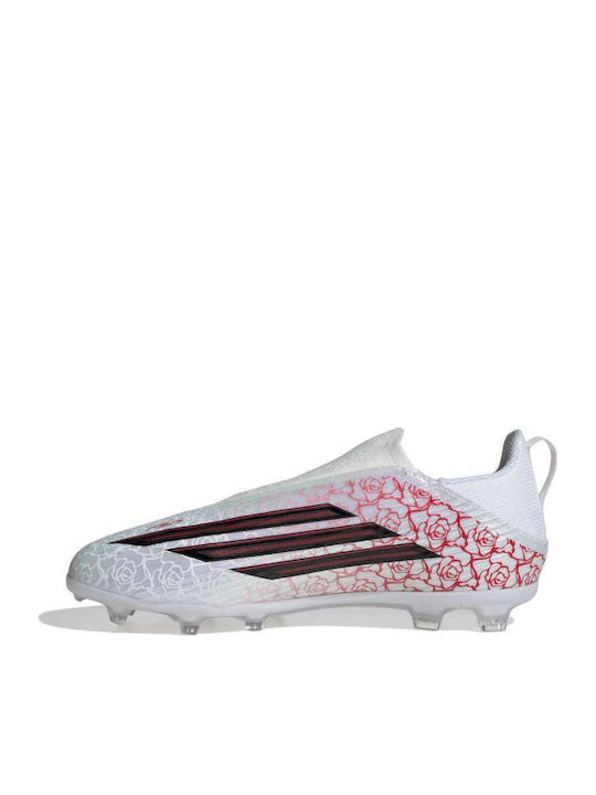 F50 League FG/MG Kids Soccer Cleats with Molded Studs Silver