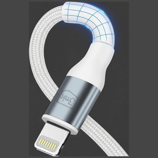 3MK Hyper USB-C to Lightning Cable 27W Λευκό 3m