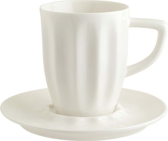 Canițe Pentru Cești Porțelan Farfurie D16cm Bonna Ceai Brut Cafea 235ml 320ml 345ml Brut 02kt