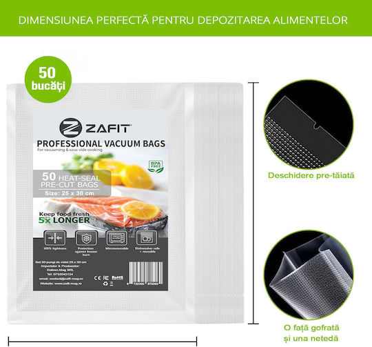 Zafit Σακούλες για Συσκευές Vacuum 300x250mm 1 Ρολό