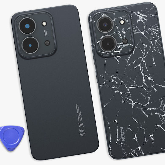 Clappio Ersatzabdeckung Für Redmi 15c 4G Integrierter Kleber Schwarze