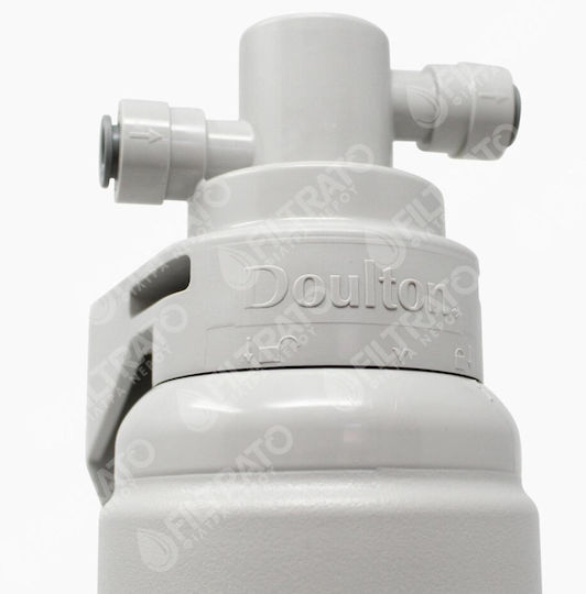 Doulton Ecofast Water Filter System Single Under Sink 3/8'' with Faucet & Replacement Filter Doulton M12 Biotect Ultra SI 0.5 μm 74-0011