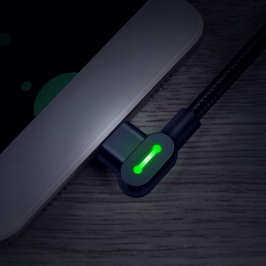 Mcdodo 90° Angled Cable Usb-c Fast Charging Double-sided Usb Type C Led 1m