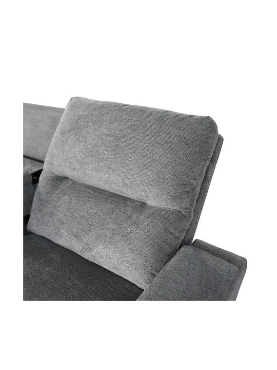 Synthia Ecksofa mit Linker Ecke & Stauraum Grau 246x159x97cm