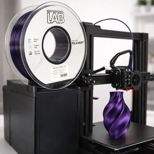 Silk PLA Филамент 3D Принтер Професионален Лаб 1 Kg 1.75 Mm Двуцветен Лилаво Черно