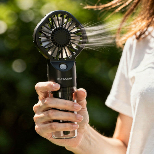 Eurolamp Handheld Fan USB with Water 2W Black