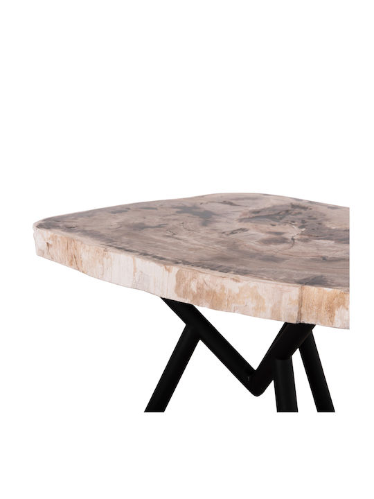 Saman Solid Wood Black Coffee Table M38xL44xH45cm