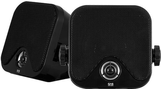 Gas Audio Power Επιτοίχια Ηχεία 45W (Ζεύγος) 11x10.3x13.6εκ. Μαύρα