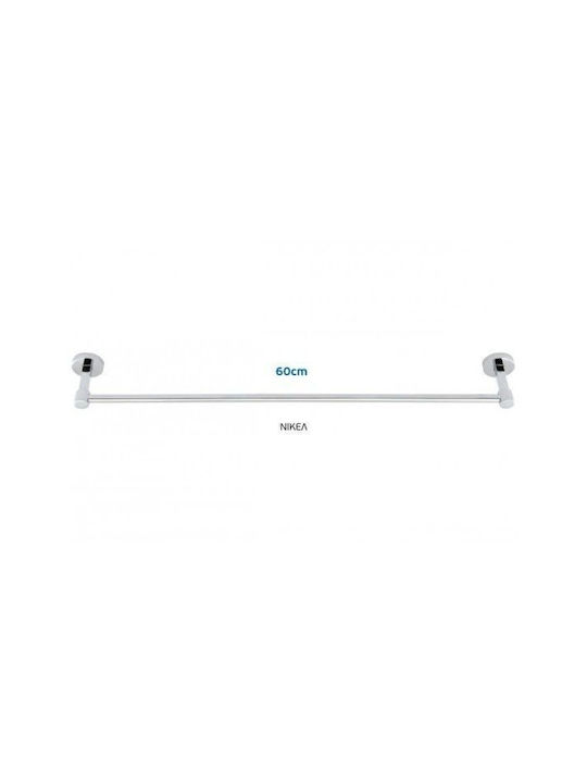 Import Hellas Calea ferată de Baie Simplă De Perete cu șuruburi Inox Argintiu