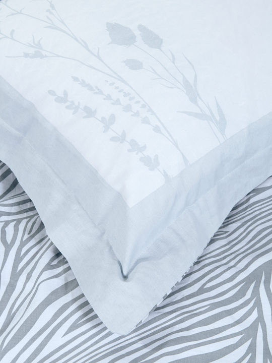 Nima Pillowcase Set Oxford Grey 52x72cm.