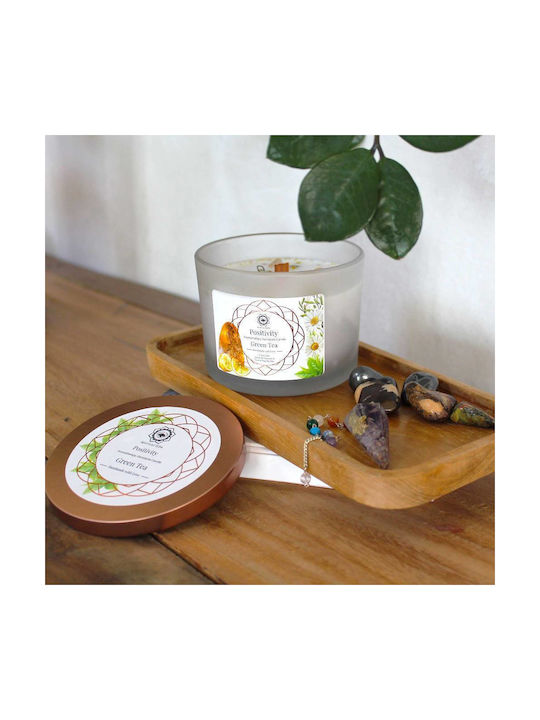 Green Tree Candle Company Κερί Σόγιας σε Βάζο Πράσινο 256gr