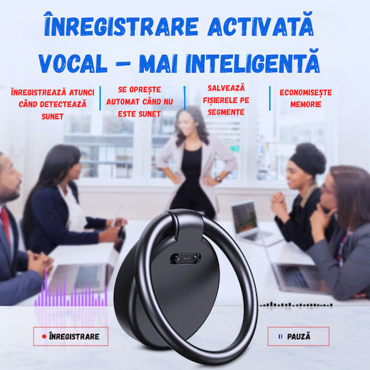 Reportofon Spion Birai Br30 8gb Activare Vocală Înregistrare Hd Autonomie Baterie 12h 120 Zile Standby