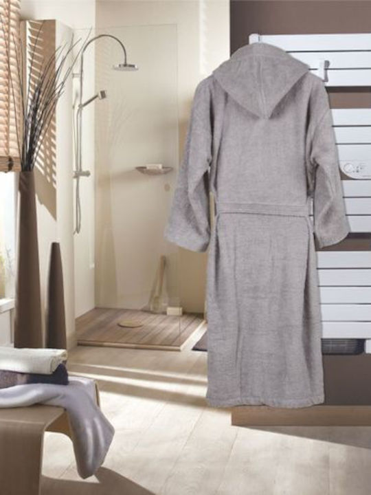 Flamingo Fresh Bathrobe with Hood White 450gr/m²