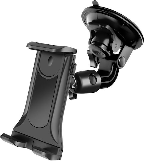 Avizar Suction Cup Car Mount 7“ To 10” Tablets Smartphones 360° Rotating Head Black