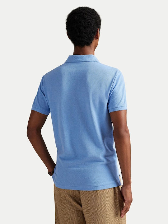 Custom Polo Мъжка Тениска С Къс Ръкав Светлосин