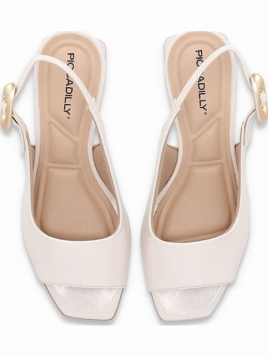 Anatomic Patent Leather White Sandals
