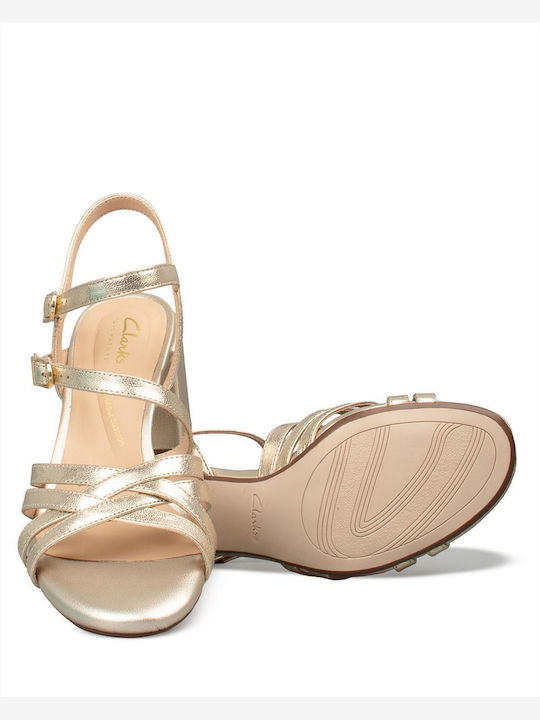Ezoria Strap Sandals Gold