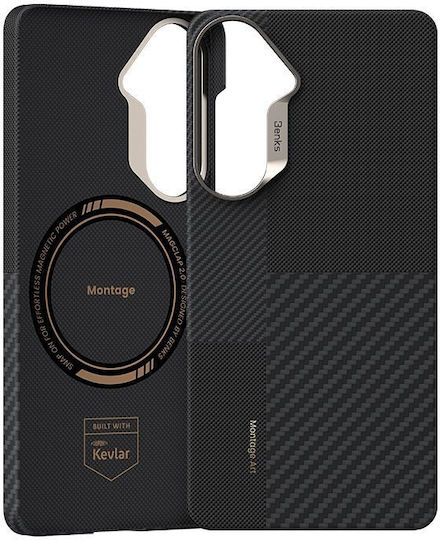 Benks Umschlag Rückseite Aramidfaser 0,3 mm Schwarz für Galaxy S26+