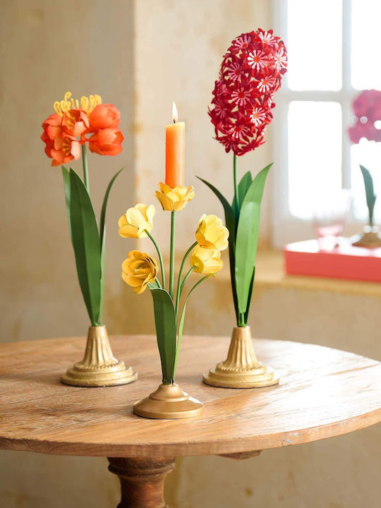 PiP Studio Metal Candle Holder in Green Colour 27.5cm