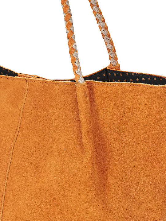 Γυναικεία Τσάντα Shopper Ώμου Καφέ