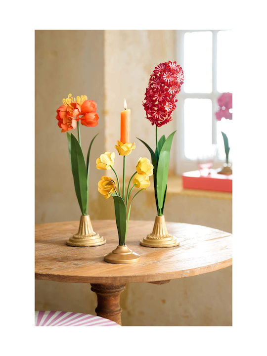 Pip Studio Decor Metalic Floare Fucsia 48cm