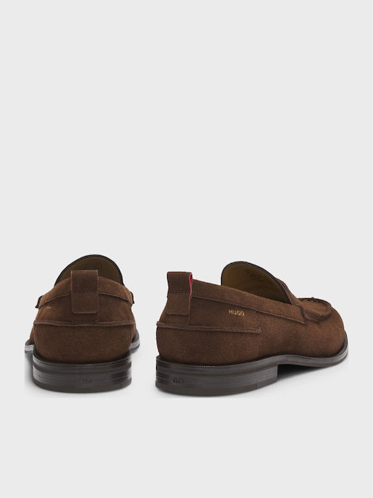 Lysander Suede Men's Loafers in Brown Colour