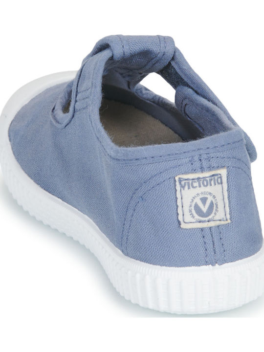 Kids Pumps & Ballerinas With Hoop & Loop Closure Blue