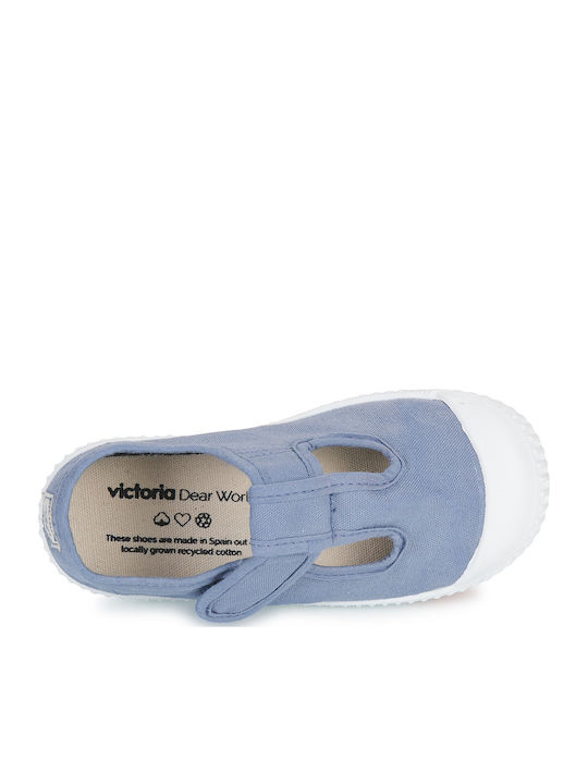 Kids Pumps & Ballerinas With Hoop & Loop Closure Blue