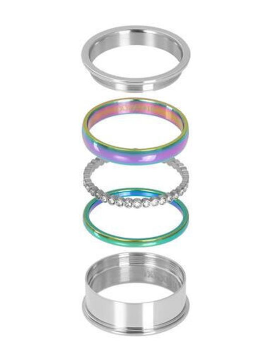 iXXXi Damentlicher Ring mit Steinen aus Silber iXXXi-Ring-Silber-103