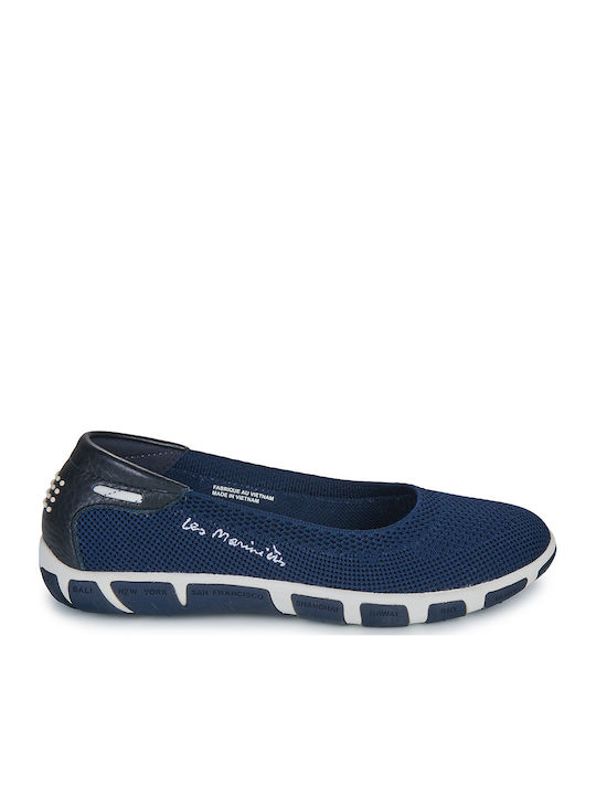 Damen Ballerinas Marineblaue