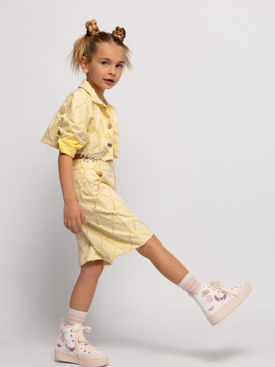 Kids Casual Jacket Yellow