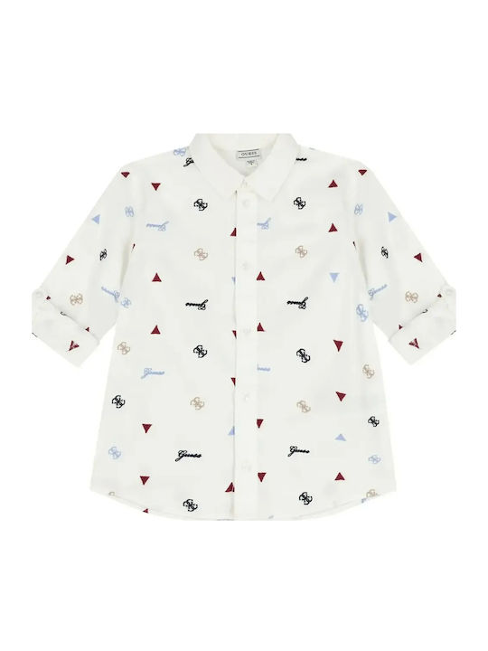 Kids Shirt Short-Sleeved White