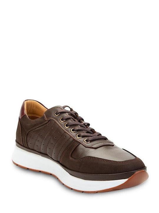 Pantofi Casual Bărbătești Din Piele Maro