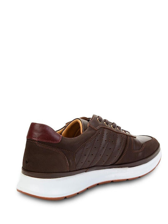 Pantofi Casual Bărbătești Din Piele Maro